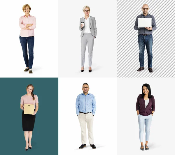 Diverse Business People Characters Set — Stock Photo, Image