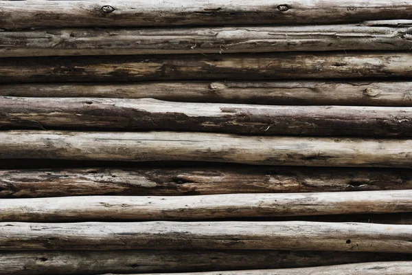 Beige Wood Logs Textured Background — Stock Photo, Image