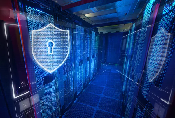 Data Protection System Supercomputer — Stock Photo, Image