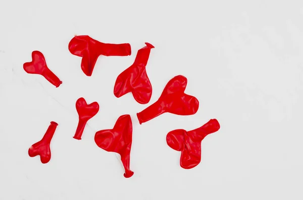 Herzförmige Valentinstag Luftballons — Stockfoto