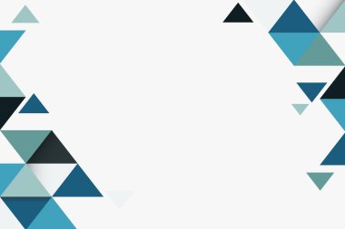 Soyut mavi ve yeşil geometrik arkaplan vektörü