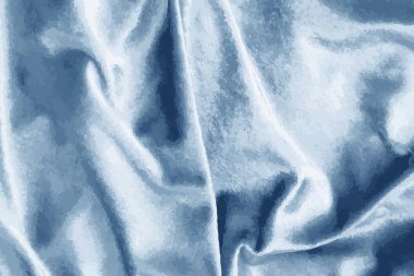 Lüks parlak mavi ipek kumaş dokulu vektör