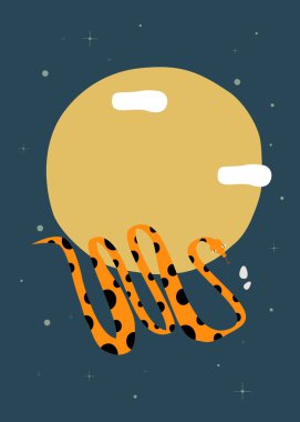 Yılan vektör yılı