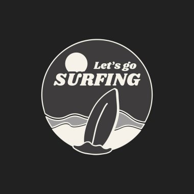 İzin ' gidip sörf vektör yaz