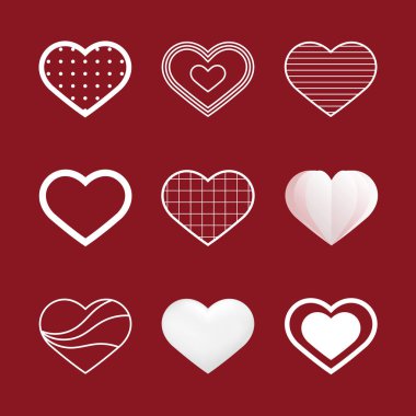 Valentine & # 39; 'un günlük vektör tasarımı konsepti