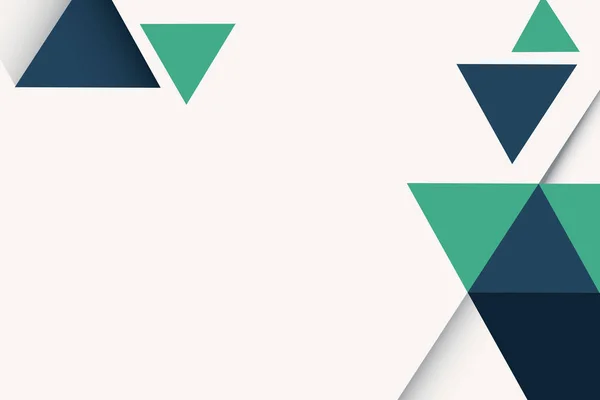 抽象青と緑の幾何学的背景ベクトル — ストックベクタ