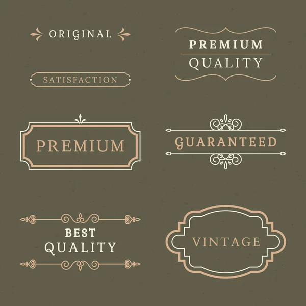 Vecteurs Collection Vintage Premium Label — Image vectorielle