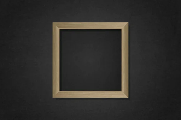 Wooden Frame Mockup Wall Vector — 图库矢量图片