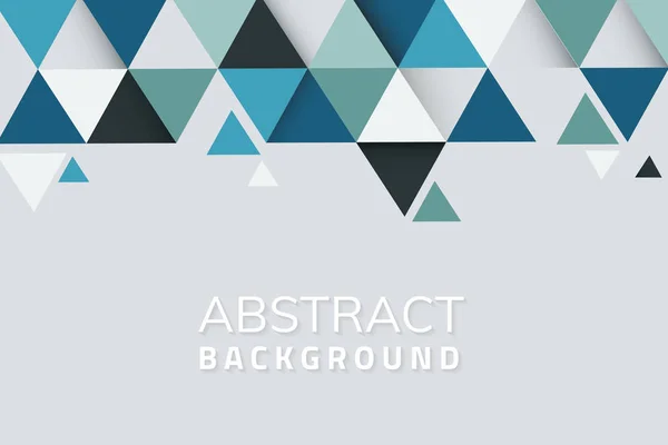 Abstrakter Blauer Und Grüner Geometrischer Hintergrundvektor — Stockvektor