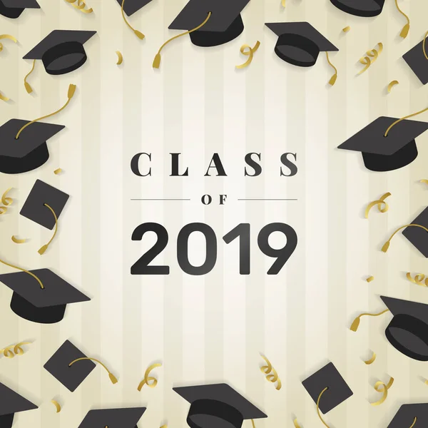 Graduation Class 2019 Vector — Stock Vector