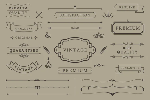 Vintage Premie Label Collectie Vectoren — Stockvector