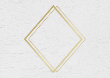 Duvar doku Illustration altın çerçeveli Rhombus