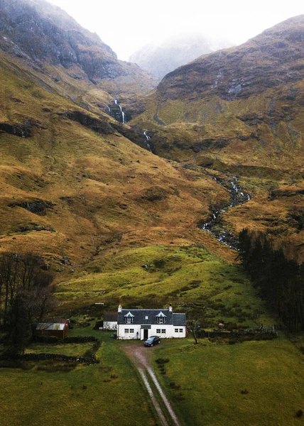 Cottage Glen Etive Scozia — Foto Stock