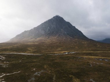 Glen Etive, İskoçya'nın görünümü