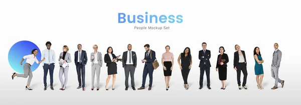 多様なビジネスマンズキャラクターセット — ストック写真