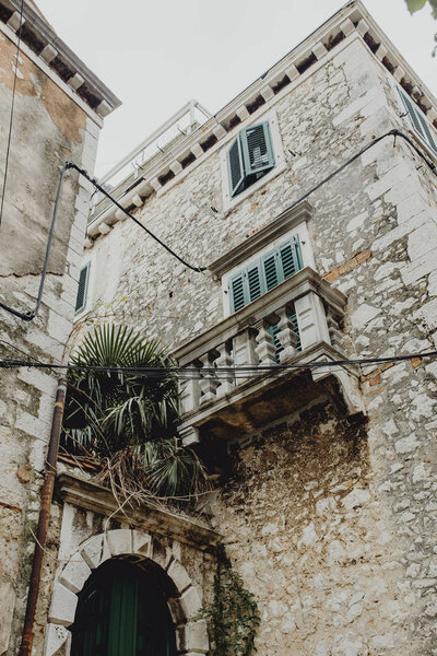 Old damaged buildings in Croatia