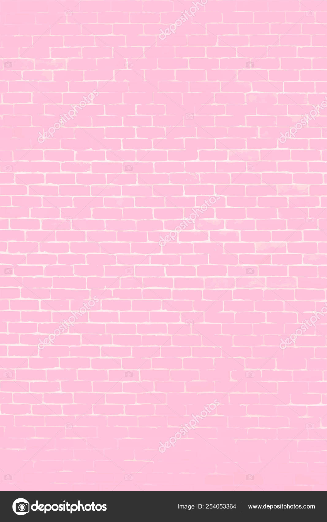 Pastel Pink Brick Wall Textured Background Vector Stock Vector Image by