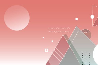 Kırmızı geometrik arka plan vektör