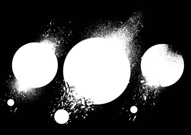 Mürekkep sıçrama vektörü olan tasarım ögeleri