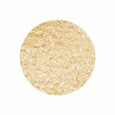 Yuvarlak pırıltılı altın rozet vektör