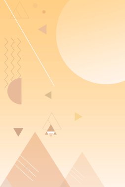 Sarı geometrik soyut arkaplan vektörü