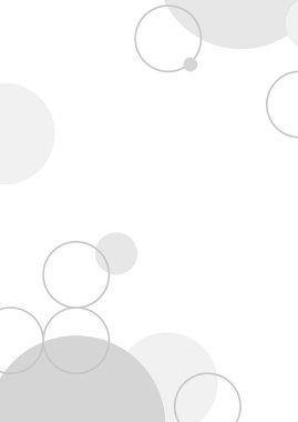 Gri daire geometrik desen poster vektör