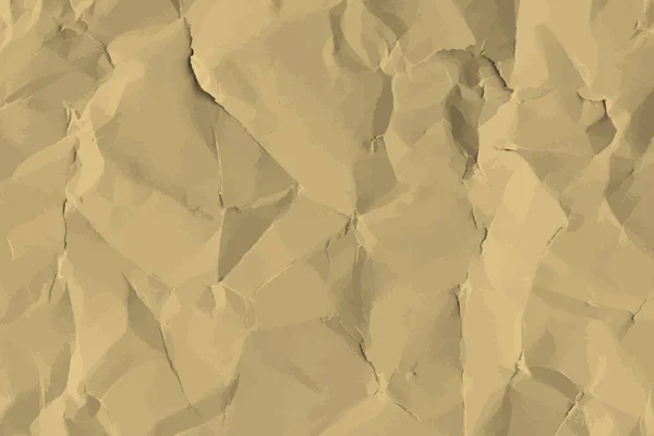 Papel Castanho Crumpled Texturizado Vetor Fundo — Vetor de Stock