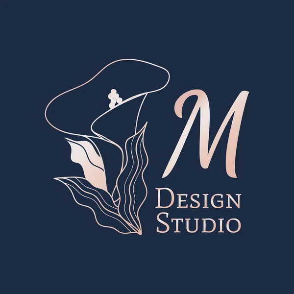 Design Studio Logo Vettoriale — Vettoriale Stock