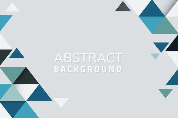 Abstrakter Blauer Und Grüner Geometrischer Hintergrundvektor — Stockvektor