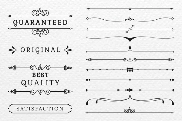 Vintage Premium Label Collection Vectors — Stock Vector