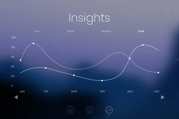 Digitální Grafu Postřehy Vektoru Obrazovky — Stockový vektor