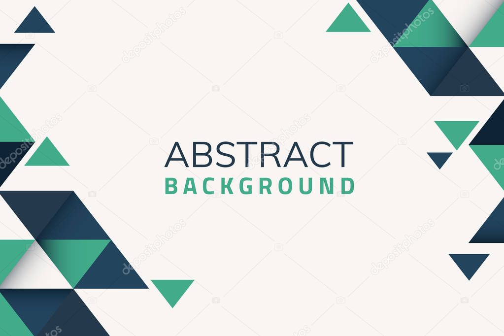 Abstract blue and green geometric background vector