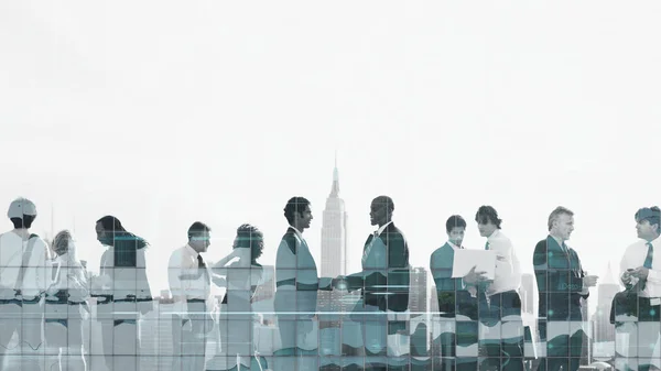 Group Business People Talking Together — Stock Photo, Image