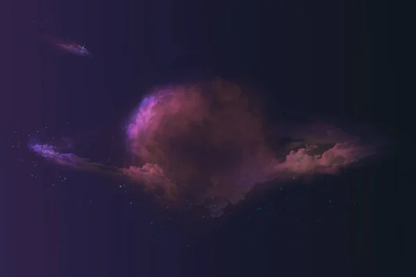 Latar Belakang Ruang Nebula Abstrak — Stok Foto