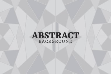 Gri soyut geometrik arkaplan vektörü