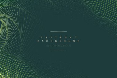 Soyut geometrik desenli yeşil arka plan vektör
