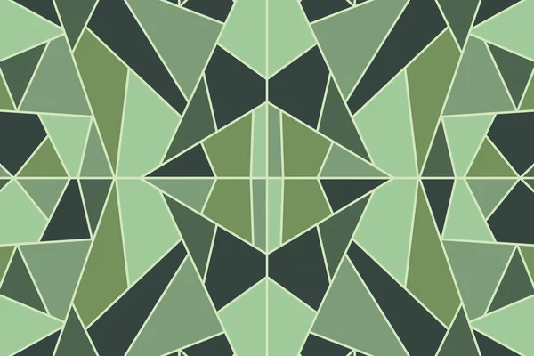 Groene Abstracte Geometrische Achtergrond Vector — Stockvector