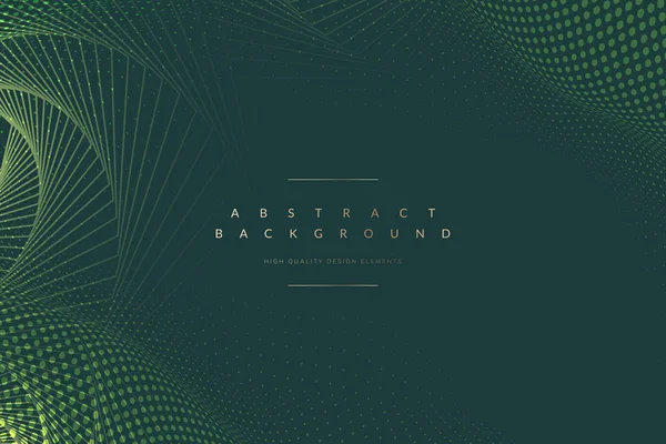 Soyut geometrik desenli yeşil arka plan vektör