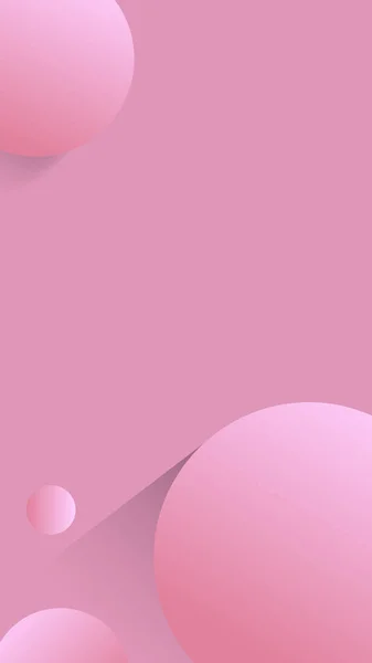 Vector Fondo Abstracto Redondo Rosa — Vector de stock