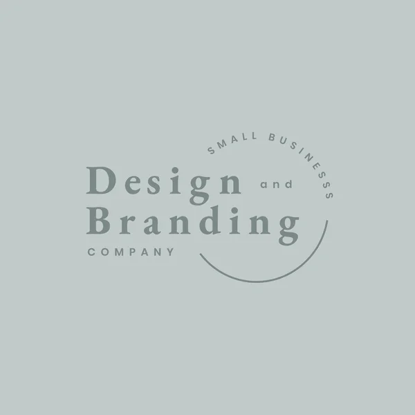 Design Branding Vecteur Logo Minimal — Image vectorielle