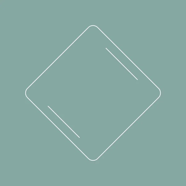 White Badge Grön Bakgrund Vektor — Stock vektor