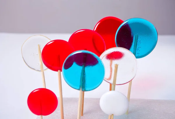 Colorful Lollipops Sweet Hard Candy — Stock Photo, Image