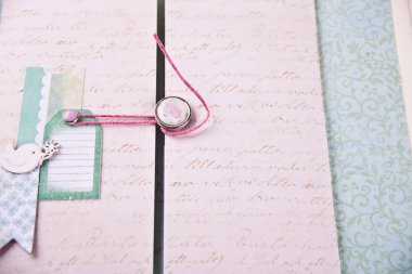 Chebbi şık tarzında bebek için albümden Scrapbooking levha.