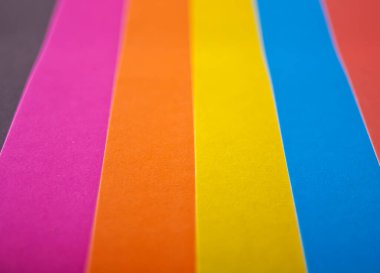 Altı kağıttan oluşan soyut arkaplan.