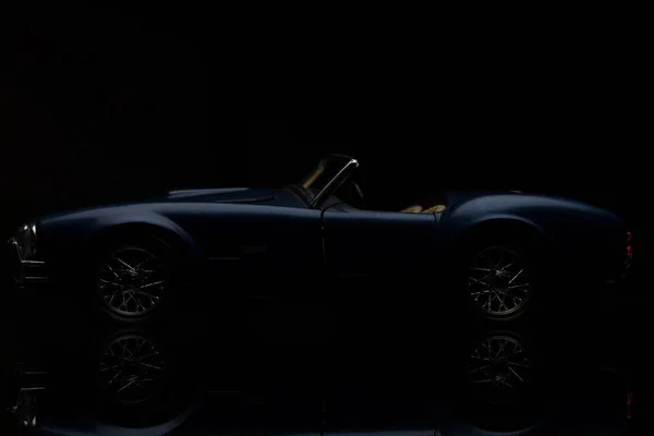 Shelby Cobra 427 Чорному Тлі Висока Роздільна Здатність Зображення Автомобільної — стокове фото