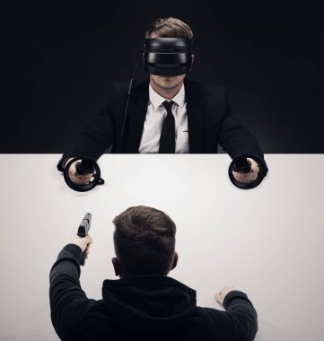 VR sanal reallity kavramı. Eğlence ve sağlık sektörü için yüksek çözünürlüklü görüntü.