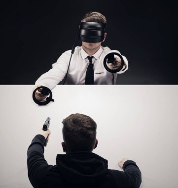 VR sanal reallity kavramı. Eğlence ve sağlık sektörü için yüksek çözünürlüklü görüntü.