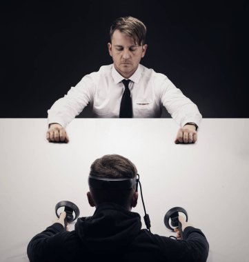 VR sanal reallity kavramı. Eğlence ve sağlık sektörü için yüksek çözünürlüklü görüntü.