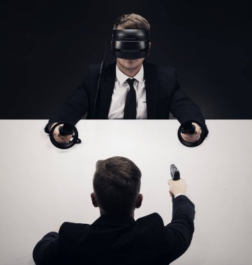 VR sanal reallity kavramı. Eğlence ve sağlık sektörü için yüksek çözünürlüklü görüntü.
