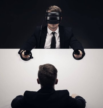 VR sanal reallity kavramı. Eğlence ve sağlık sektörü için yüksek çözünürlüklü görüntü.